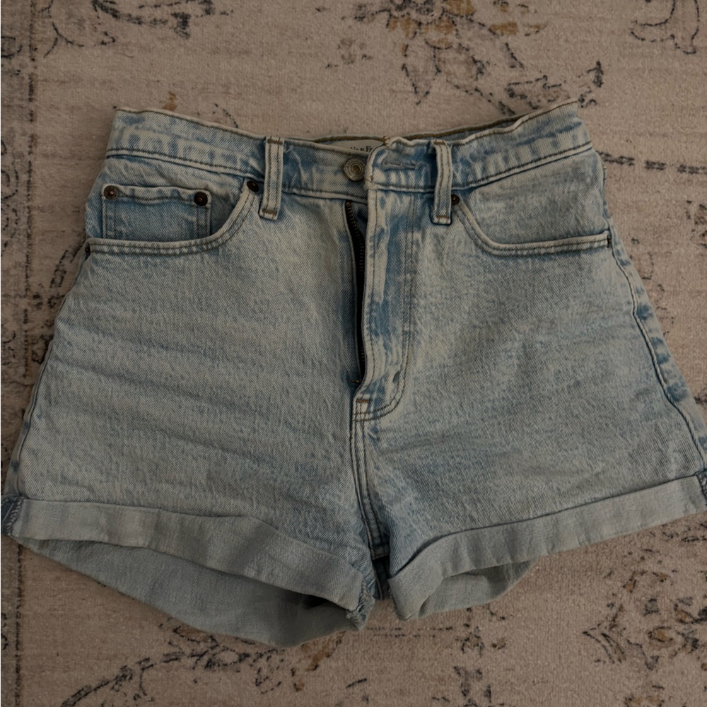 Abercrombie & Fitch Light Blue Jean Shorts
